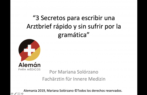 Secretos para escribir una Arztbrief